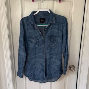 Rails Blue Button Down Shirt